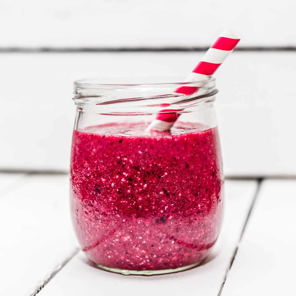 Coco Berry and Basil Seed Smoothie