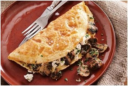 Omelette with Mushroom and Ricotta